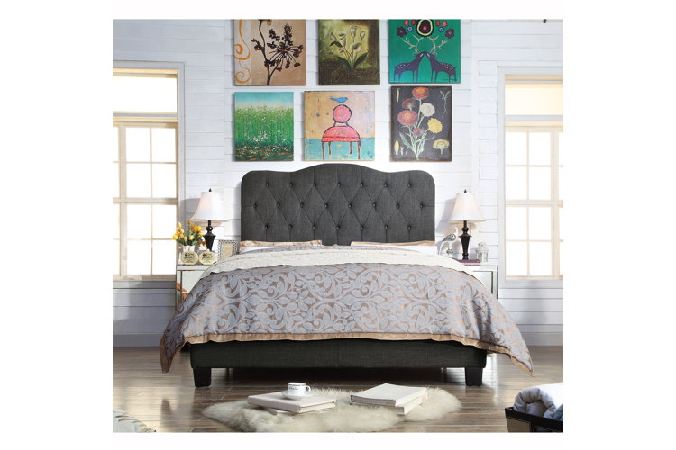 Porcaro tufted upholstered on sale platform bed